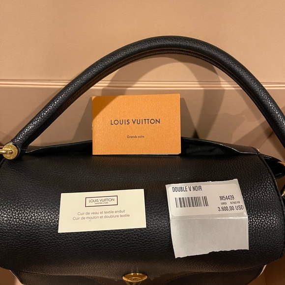 100% Authentic Louis Vuitton Double V Noir handbag Great Condition - Picture 3 of 10